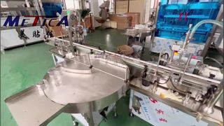 Máquina etiquetadora, llenadora y tapadora de crema exfoliante para cosméticos automáticos