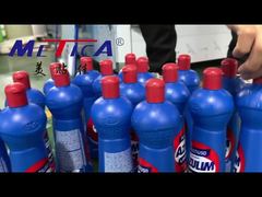 Máquina automática de llenado y tapado de detergente en espuma