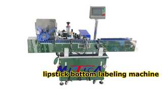 Máquina etiquetadora automática de posicionamiento del fondo de la botella de lápiz labial