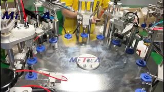 Máquina automática de llenado y tapado de lápiz labial