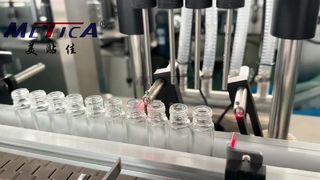 Etiquetadora, taponadora, llenadora de botellas enrollable automática