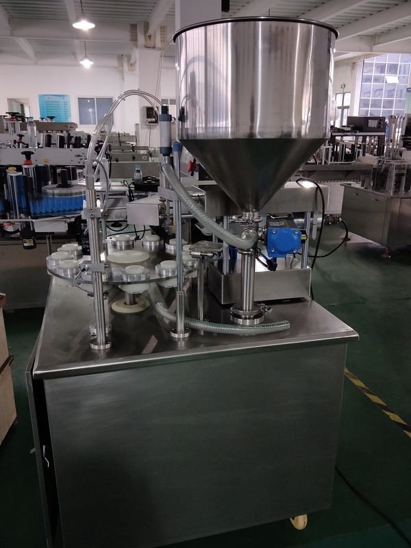 Máquina semiautomática de llenado y sellado de tubos blandos para la industria química y alimentaria