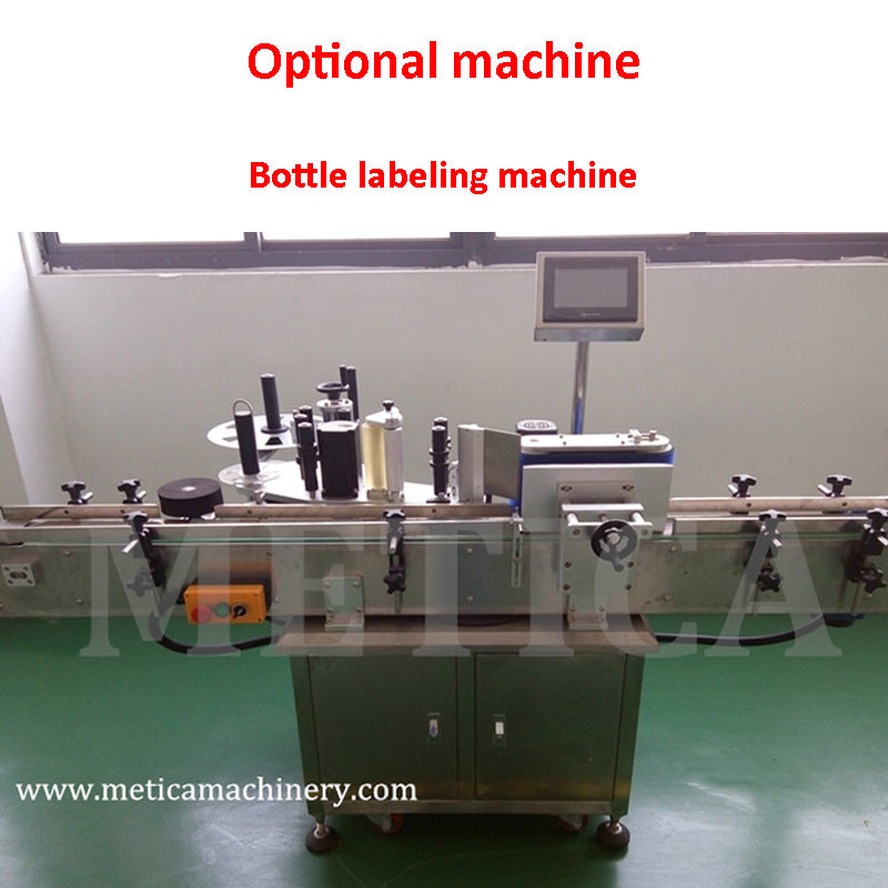 Máquina de relleno de tapa de monobloque de precisión de 10ml-100ml con tecnología de pistón accionada por servomotor