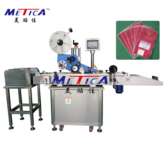 Máquina automática de etiquetado de bolsas de papel y plástico para botellas con una precisión de mantenimiento fácil de 1000-3000 BPH