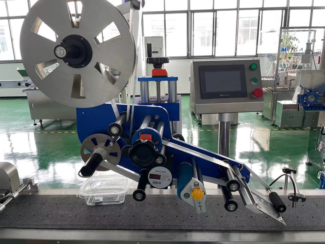 Máquina automática de etiquetado de bolsas de papel y plástico para botellas con una precisión de mantenimiento fácil de 1000-3000 BPH