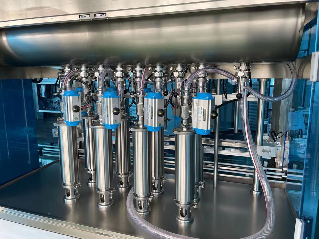 4-10 Cabeza de llenado Máquina automática de llenado de botellas 304/316 de acero inoxidable