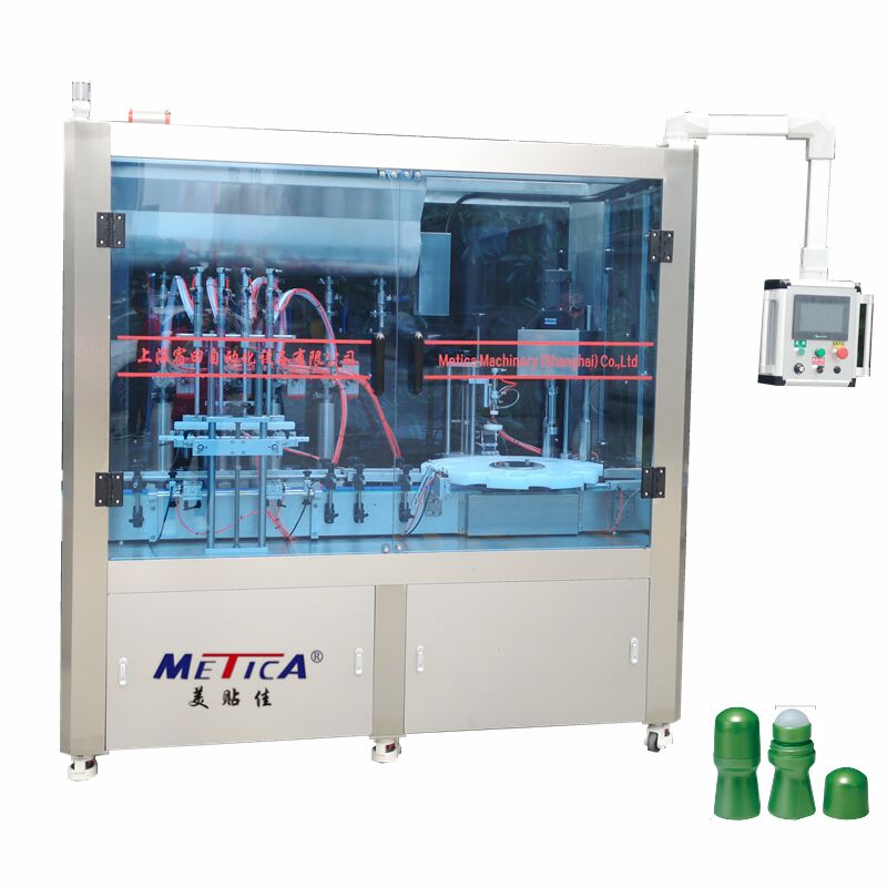 Rollo de desodorante de alta velocidad en la máquina de llenado de botellas con volumen ajustable para el equipo de llenado de botellas líquidas