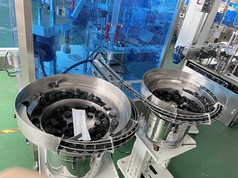 Tipo rotatorio de alta velocidad máquina que capsula de la botella con las cabezas gemelas