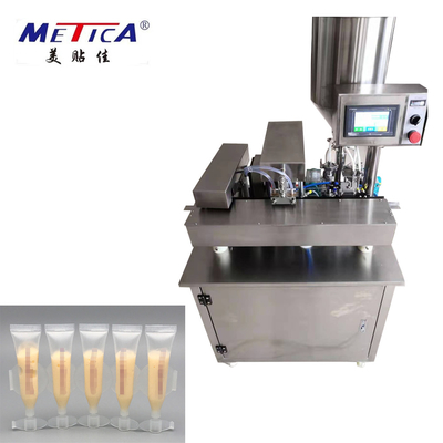 Máquina semiautomática de llenado y sellado de tubos blandos ultrasónicos para filas de tubos blandos