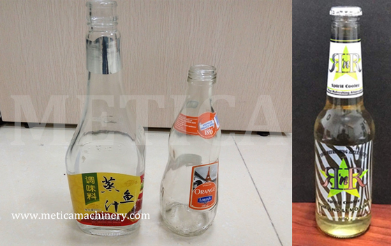 Máquina automática de etiquetado de cuello de botella Precisión para varias etiquetas