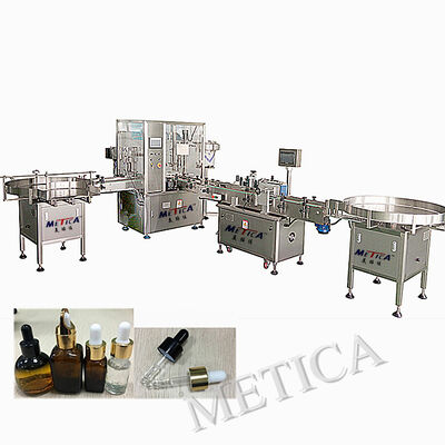 Máquina etiquetadora prensadora de llenado de botellas de perfume de vidrio industrial 1000-1800BPH