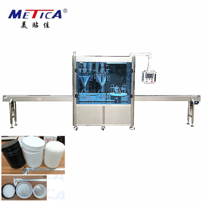 Máquina automática de llenado de polvo de pimienta de alta velocidad con tapa para línea de producción