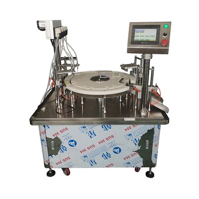 METICA modificó el relleno de Monoblock y la máquina para requisitos particulares que capsulaba semi automáticos