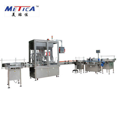 METICA concentran la cadena de producción embotelladoa embotellado del animal doméstico y máquina que capsula