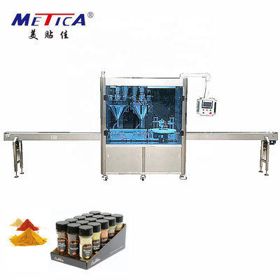 Sazone la velocidad de la máquina con pimienta 15BPM-60BPM de Chili Powder Filling And Capping