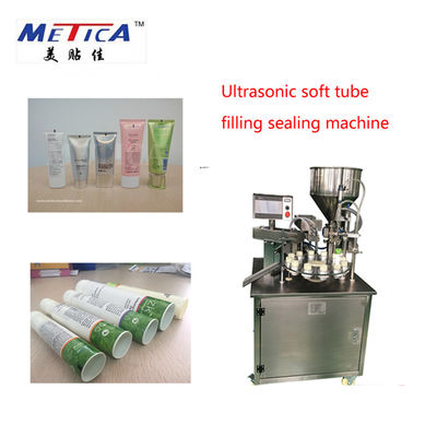 Máquina de aislamiento de relleno del tubo plástico de 25BPM 1kw para la crema de la loción y de la mano