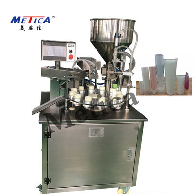 Relleno semi auto de la crema dental y volumen de aislamiento de la tolva de la máquina 25BPM 40L