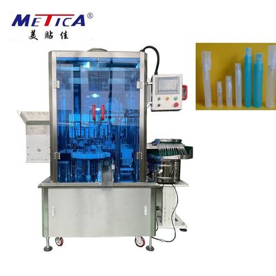 Máquina automática de llenado y tapado de pulverizador de pluma de 220V 50Hz 2kW con 1500-2000BPH y volumen de llenado de 5-50ml