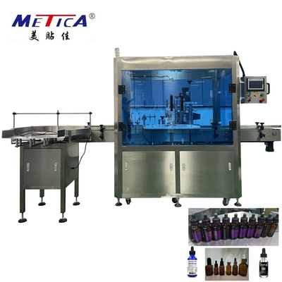 Relleno de cristal de Monoblock de la botella del dropper y máquina de embotellado del aceite esencial de la máquina que capsula