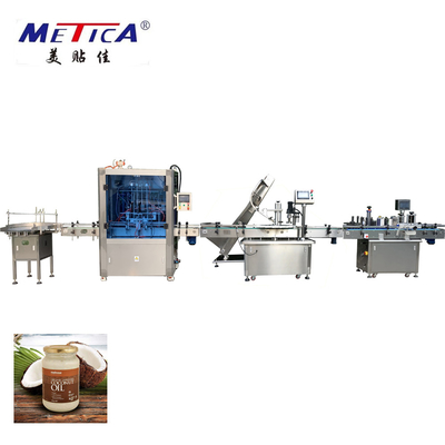 Máquina de rellenar 2kw conducido neumático del aceite de coco 1000BPH